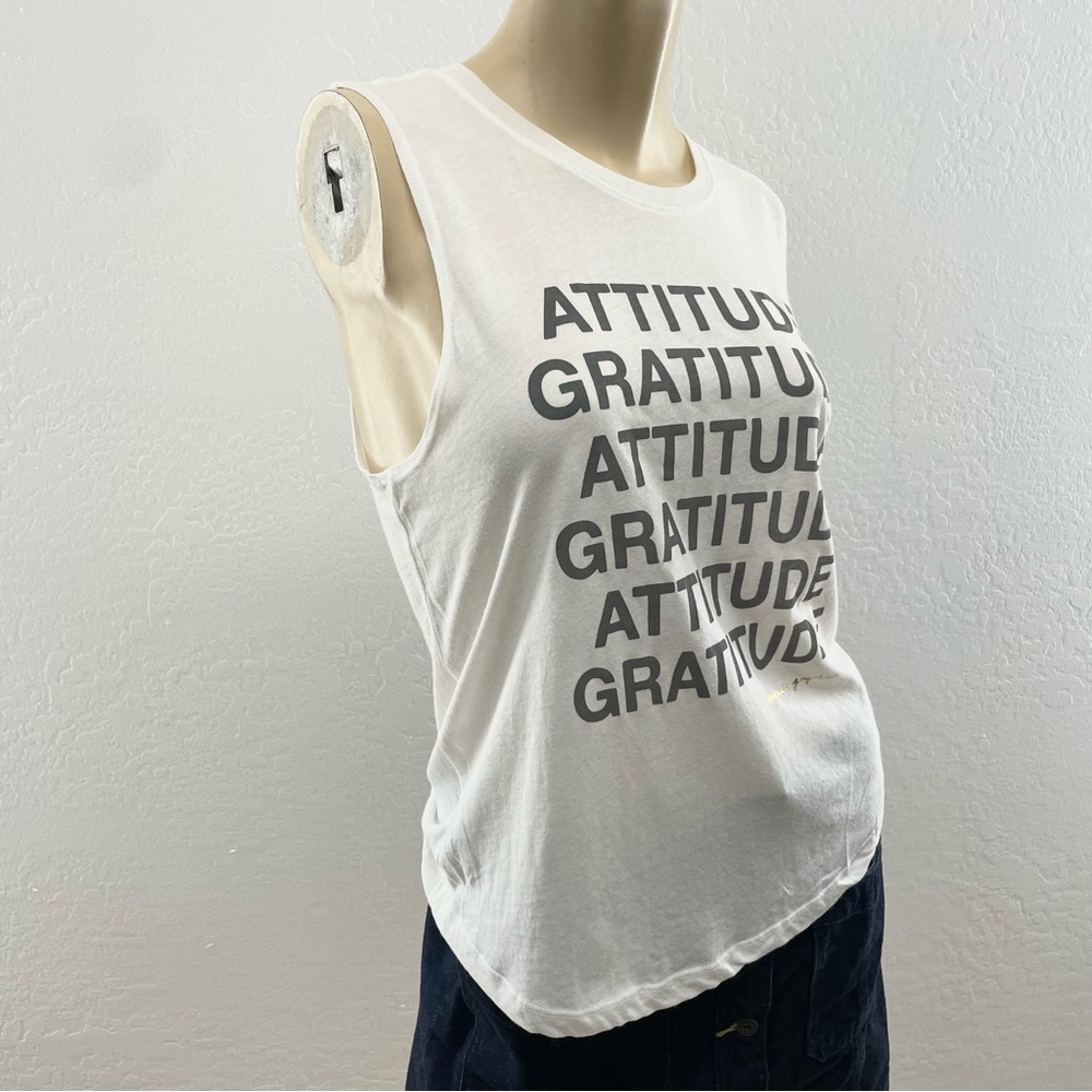 Spiritual Gangster- Attitude Gratitude workout tank top- S and M - Picture 3 of 12